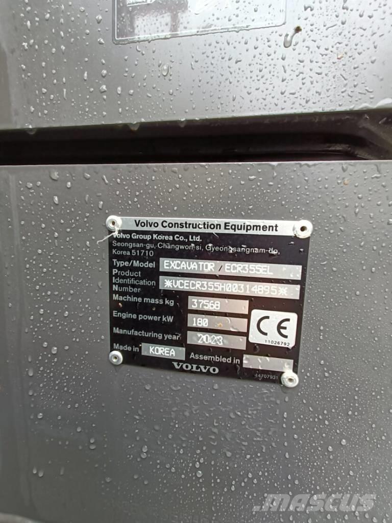 Volvo ECR 355 EL Gravemaskiner på larvebånd