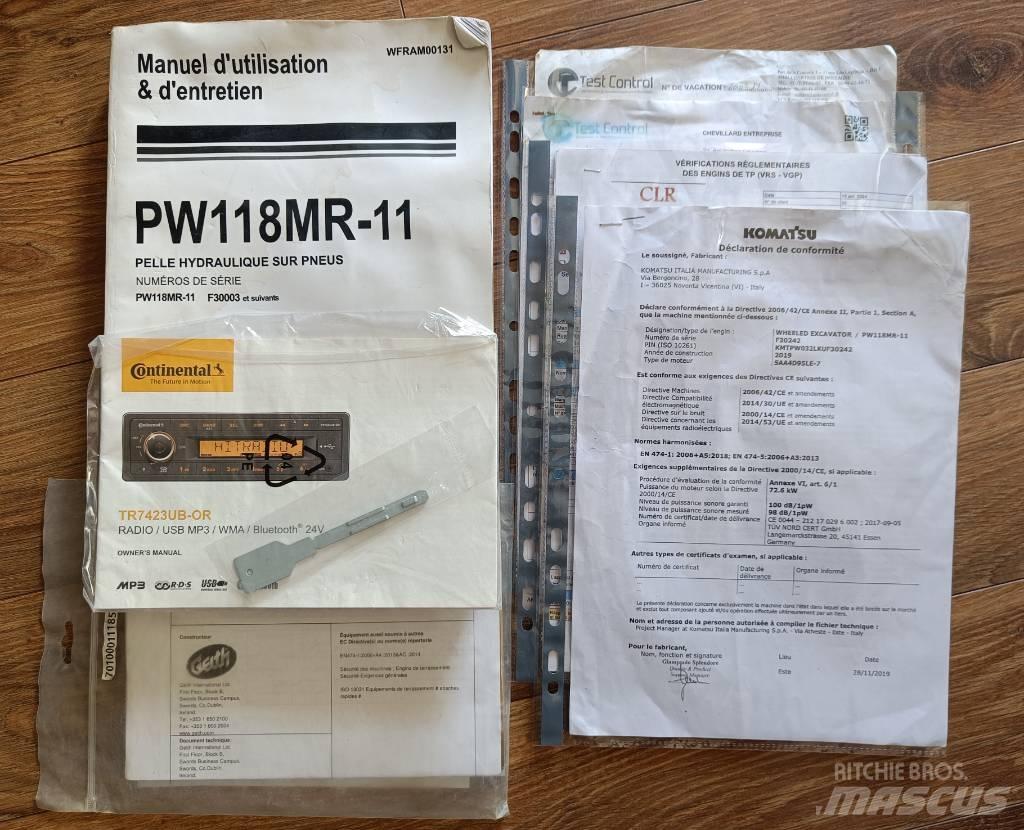 Komatsu PW118 MR-11 Gravemaskiner på hjul