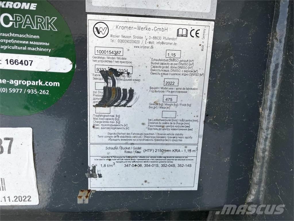 Kramer 2150 mm Tilbehør til frontlæsser