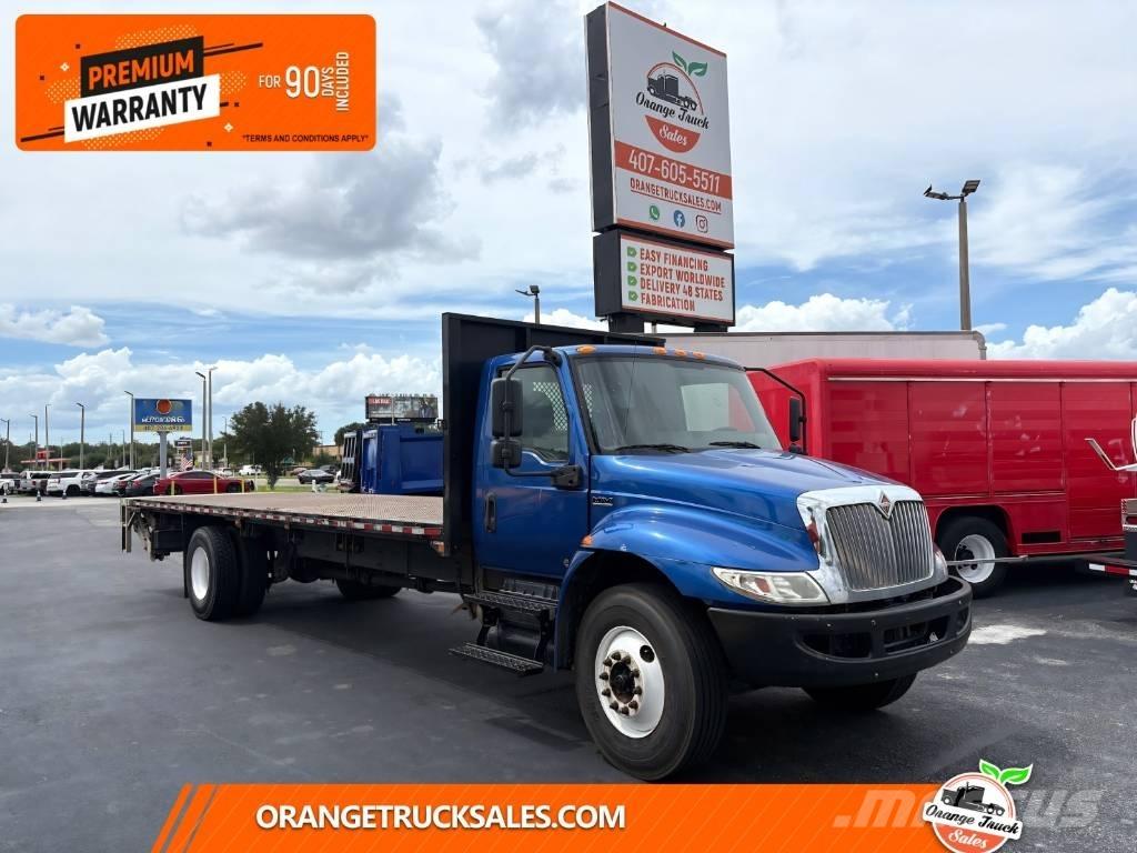 International MV607 Lastbil med lad/Flatbed