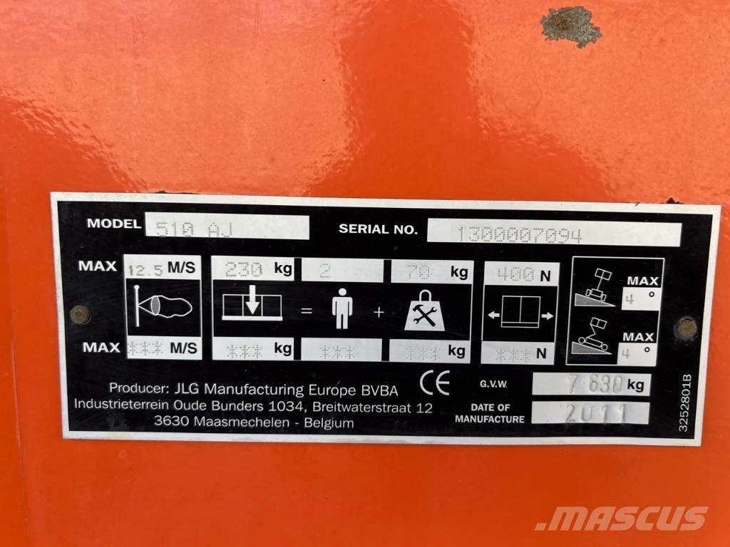 JLG 510 AJ Bomlifte med knækarm