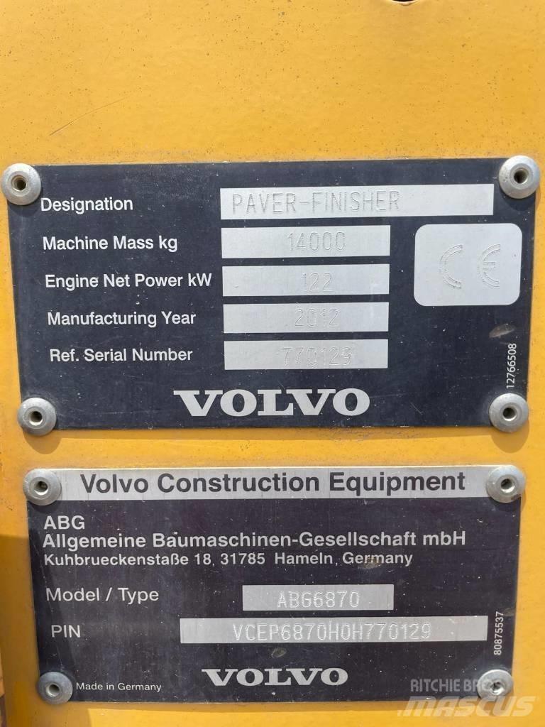 Volvo ABG 6870 Asfaltudlæggere