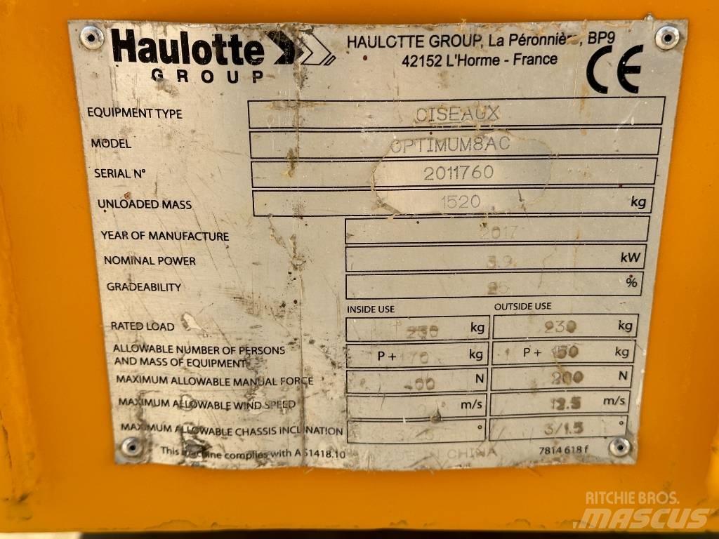 Haulotte OPTIMUM 8 Saxlifte