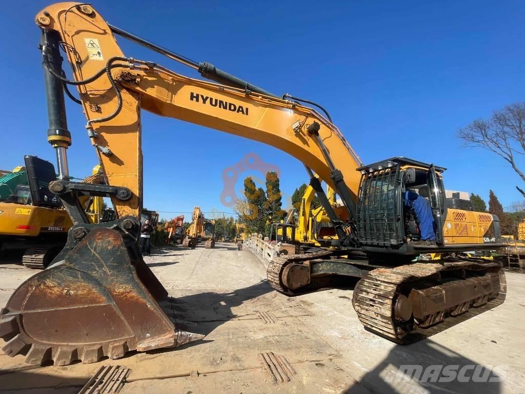 Hyundai Robex 520 VS Gravemaskiner på larvebånd