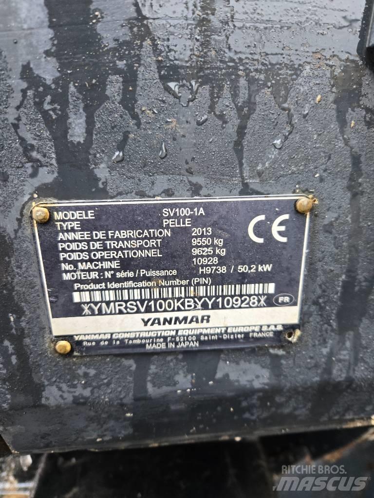 Yanmar SV 100-1A Midi-gravemaskiner 7t - 12t