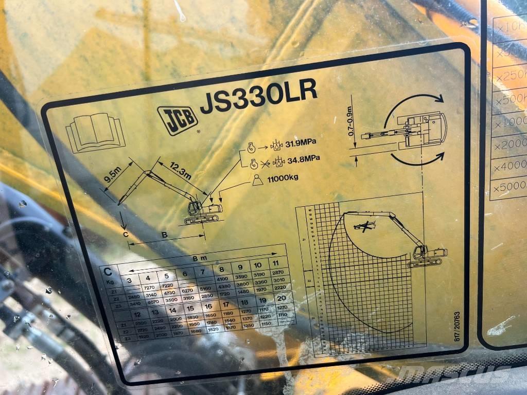 JCB Js 330 lr Gravemaskiner med lang gravebom