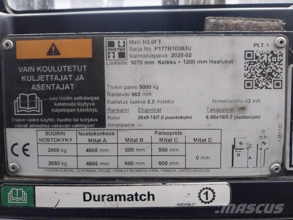 Hyster H 30 FT Diesel gaffeltrucks