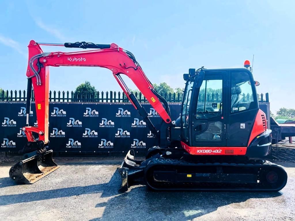 Kubota KX 080-4 Midi-gravemaskiner 7t - 12t