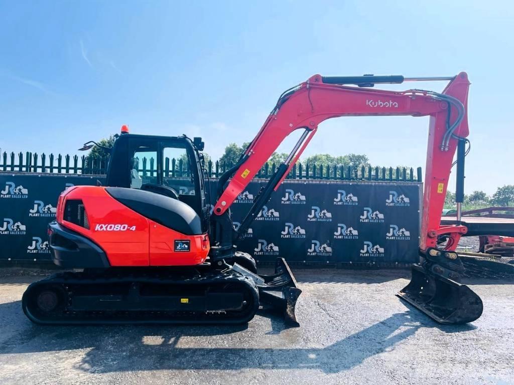 Kubota KX 080-4 Midi-gravemaskiner 7t - 12t