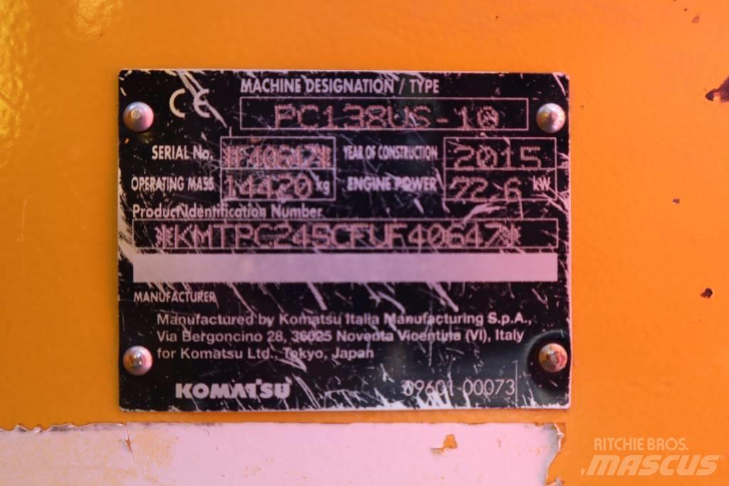 Komatsu PC138US-10 Gravemaskiner på larvebånd