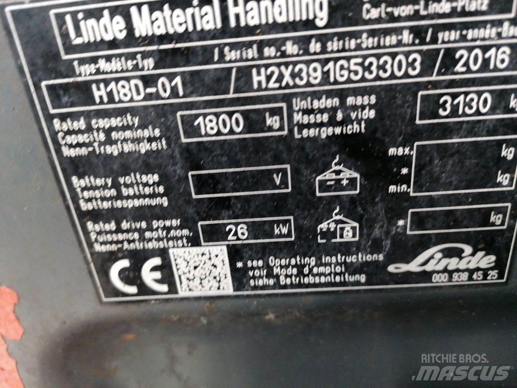 Linde H18D-02 Diesel gaffeltrucks