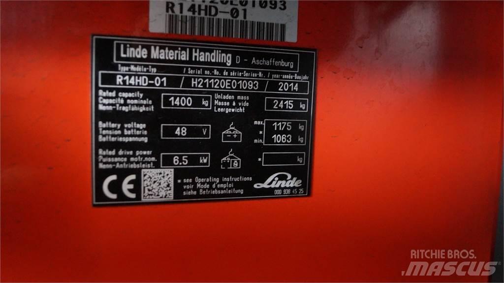 Linde R14HD Reachtruck