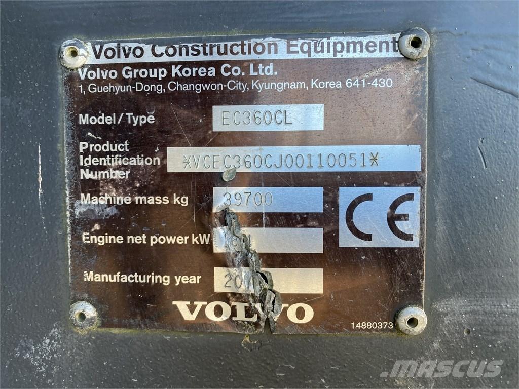 Volvo EC 360 C L Gravemaskiner på larvebånd