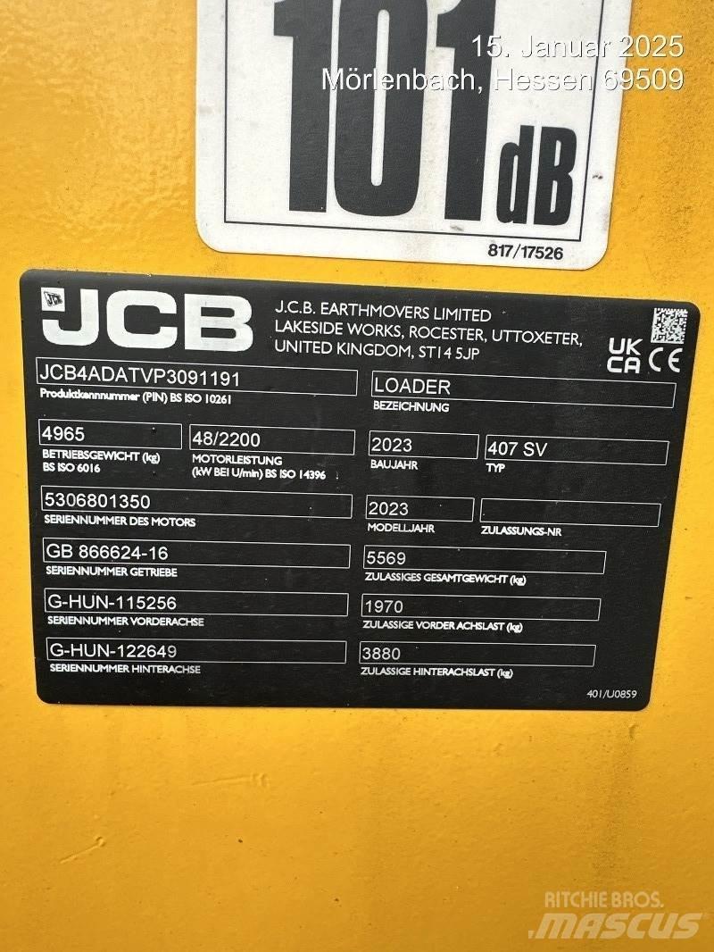 JCB 407 Læssemaskiner på hjul