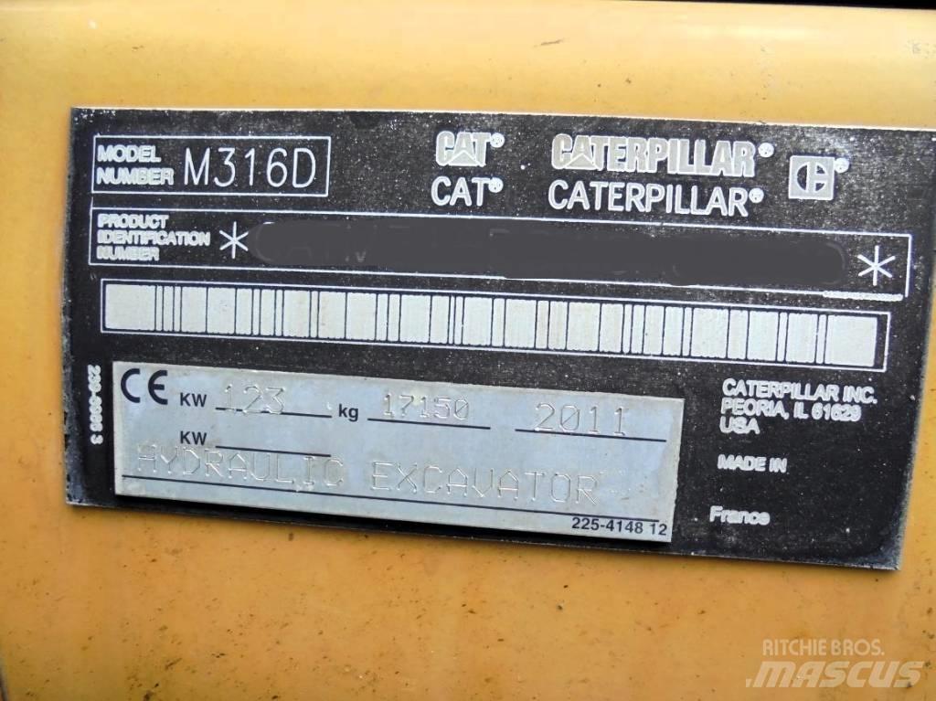 CAT M 316 D Gravemaskiner på hjul