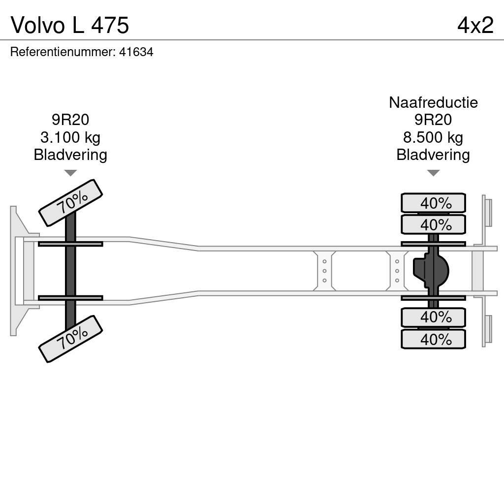 Volvo L 475 Lastbil med lad/Flatbed