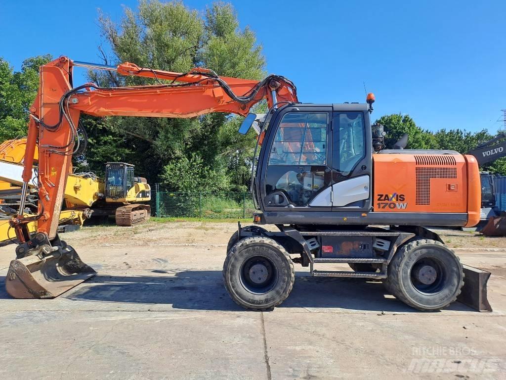 Hitachi ZX 170 W-5 B Gravemaskiner på hjul