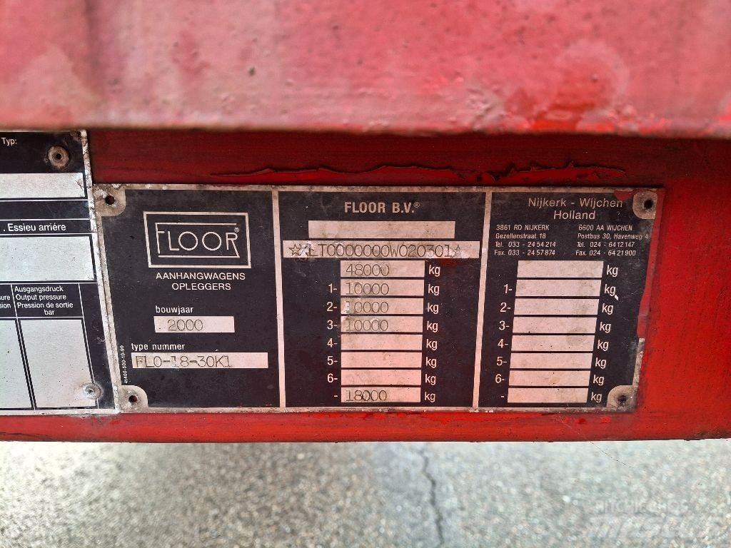 Floor FLO-18-30K1 Semi-trailer med lad/flatbed