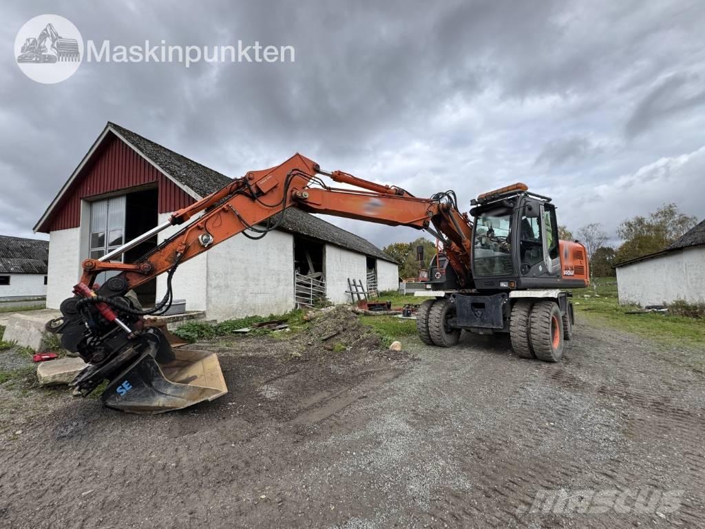 Hitachi ZX 140 W-3 Gravemaskiner på hjul