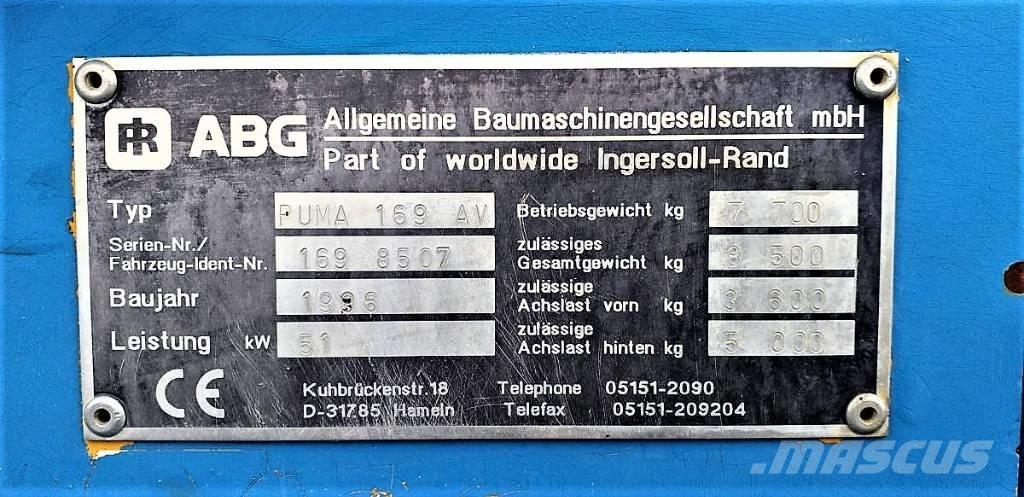 ABG Puma 169 AV Kombi tromle