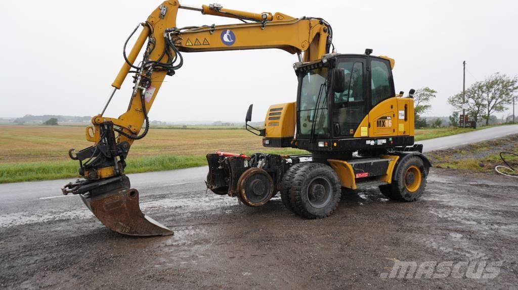 Hydrema MX 16 Rail Gravemaskiner på hjul