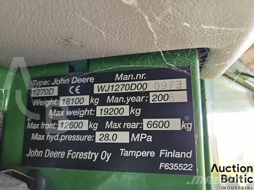 John Deere 1270 D Skovningsmaskiner