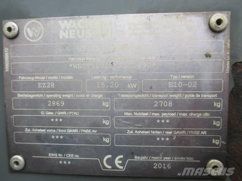 Wacker Neuson EZ 28 Minigravemaskiner