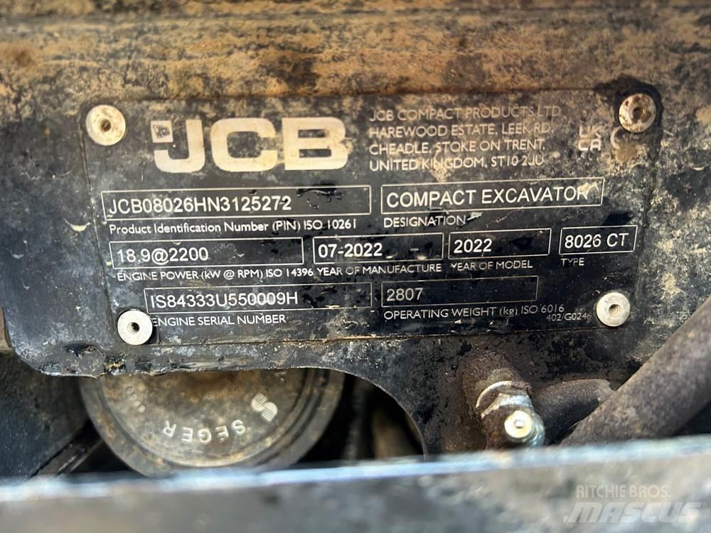 JCB 8026 CTS Minigravemaskiner