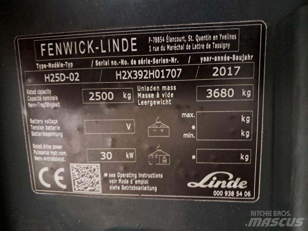 Linde H25D-02 Diesel gaffeltrucks