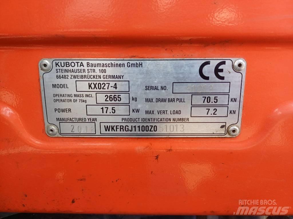 Kubota KX027-4 Minigravemaskiner