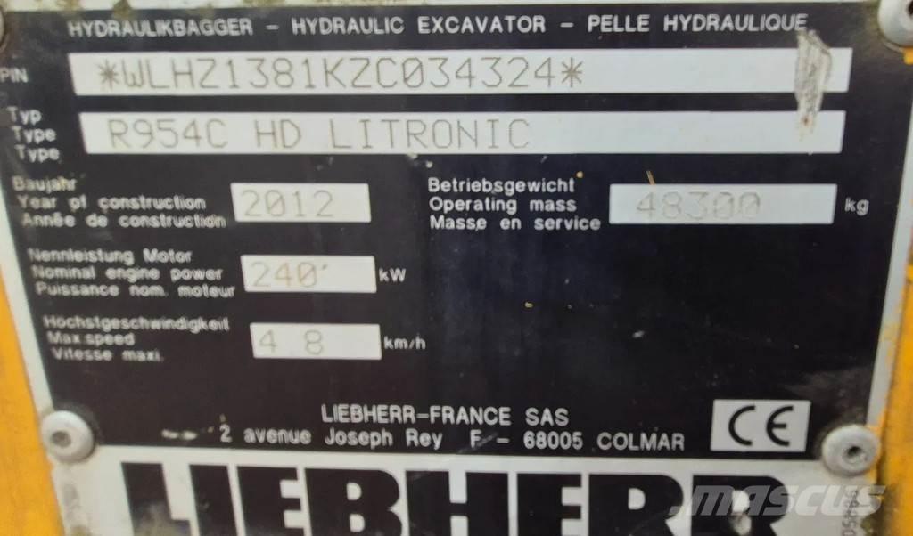 Liebherr r954c Gravemaskiner på larvebånd