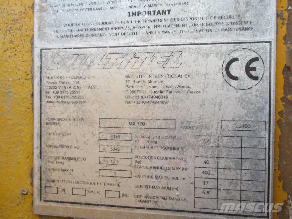 Multitel MX 170 Lastbilmonterede lifte