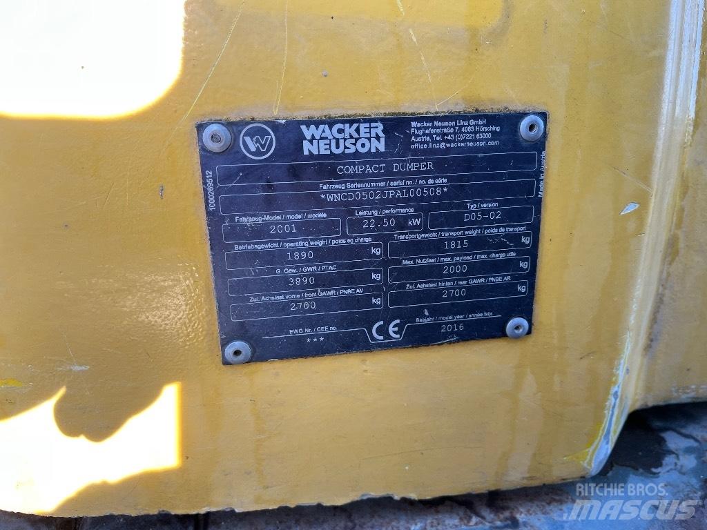 Wacker Neuson 2001 Dumpere
