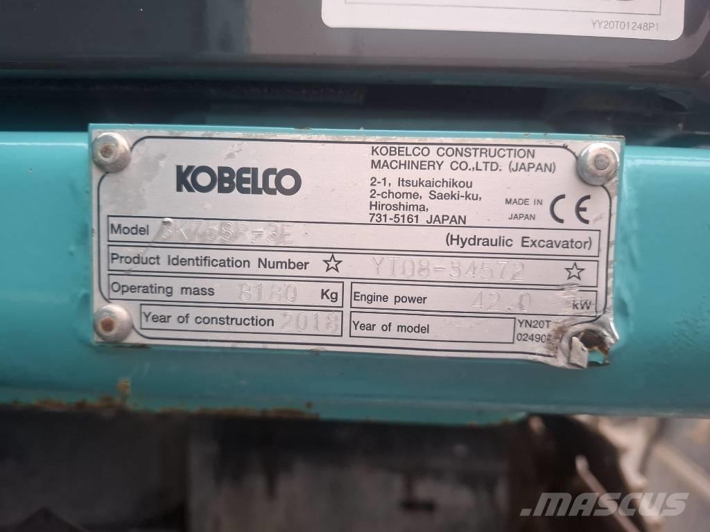 Kobelco SK 75 SR-3E Midi-gravemaskiner 7t - 12t