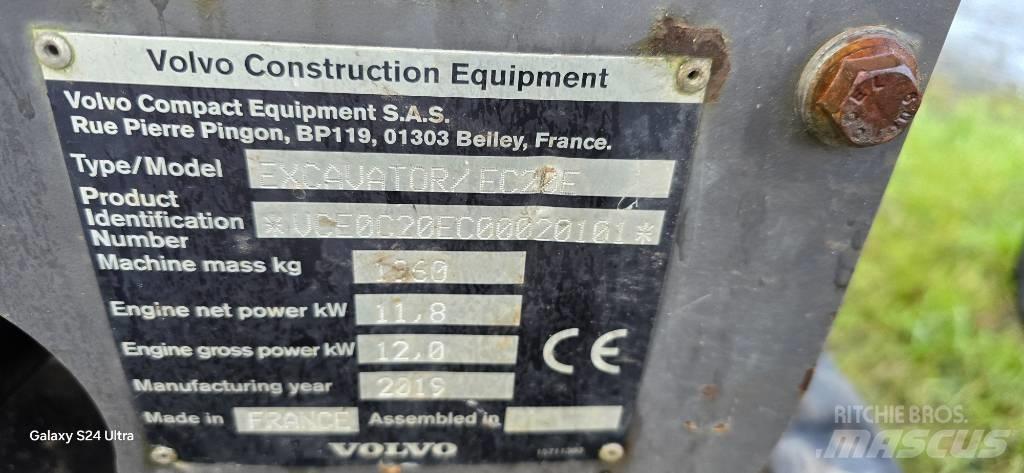 Volvo EC 20 E Minigravemaskiner