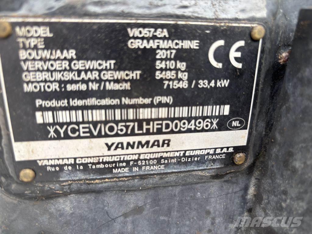 Yanmar YAN VIO57 Minigravemaskiner