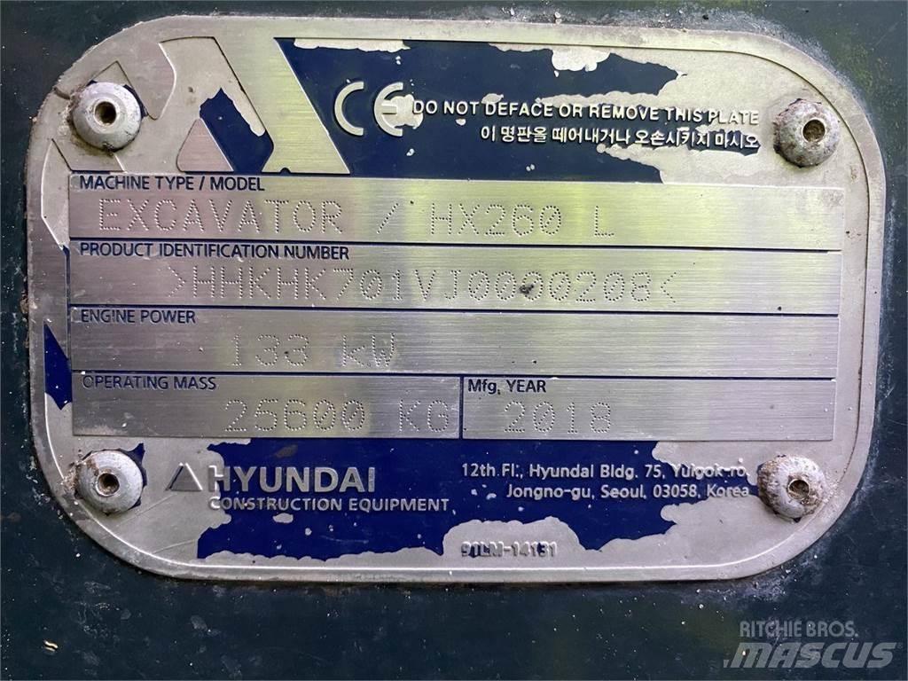 Hyundai HX260 Gravemaskiner på larvebånd