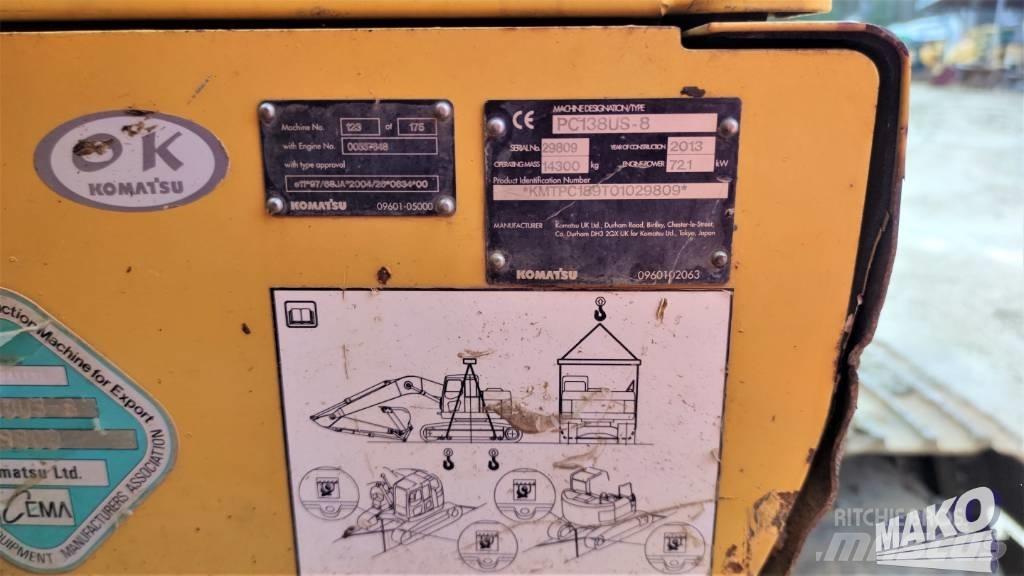 Komatsu PC 138 US-8 Gravemaskiner på larvebånd