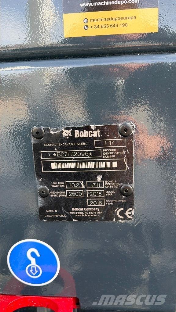 Bobcat E 17 Minigravemaskiner
