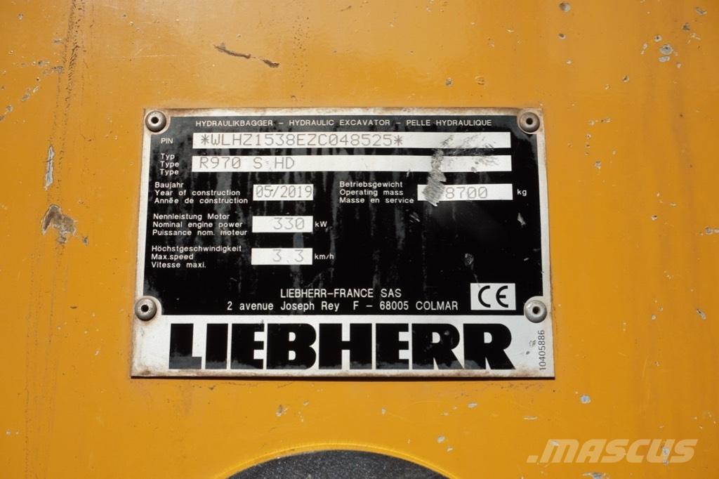 Liebherr R 970 SHD Gravemaskiner på larvebånd