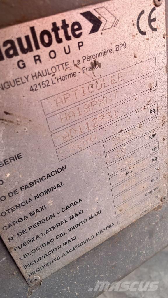 Haulotte HA 18 PX Bomlifte med knækarm