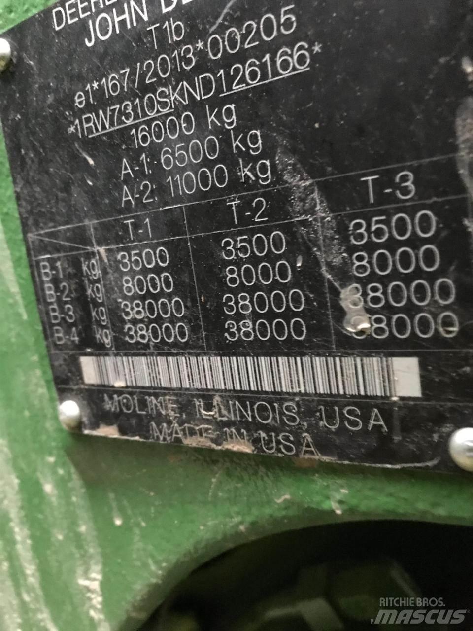 John Deere 7R 310 Traktorer