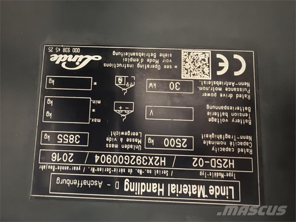 Linde H25D-02 Diesel gaffeltrucks