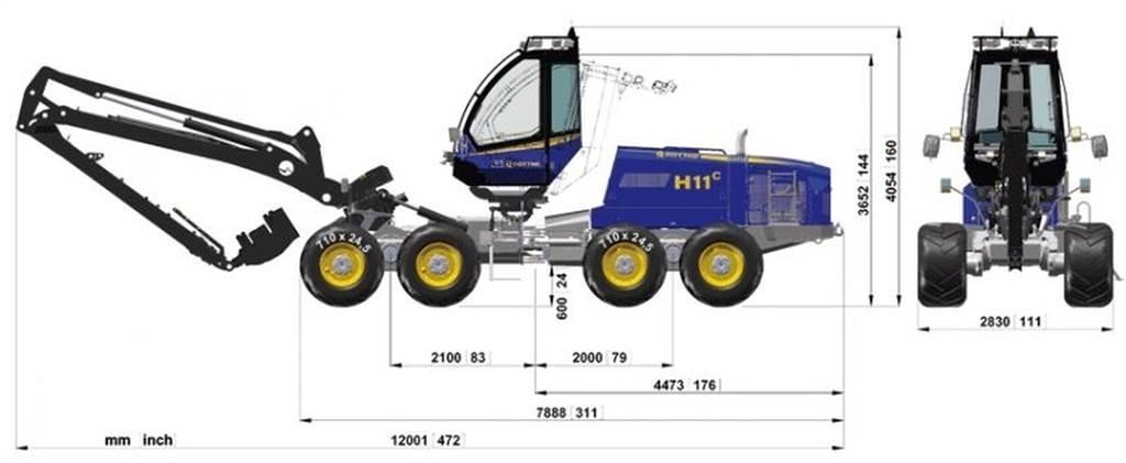 Rottne 651-55449 Chassis og suspension