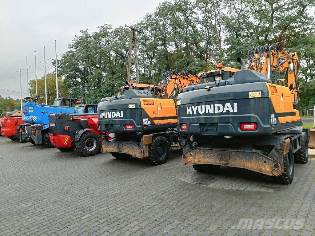Hyundai HW140 Gravemaskiner på hjul