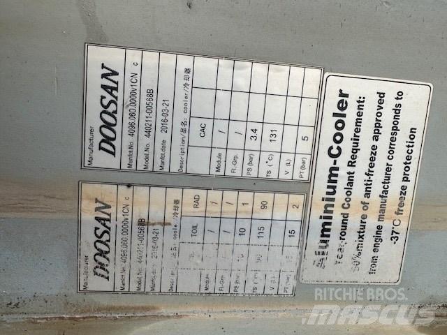 Doosan DL 450-5 Radiatorer