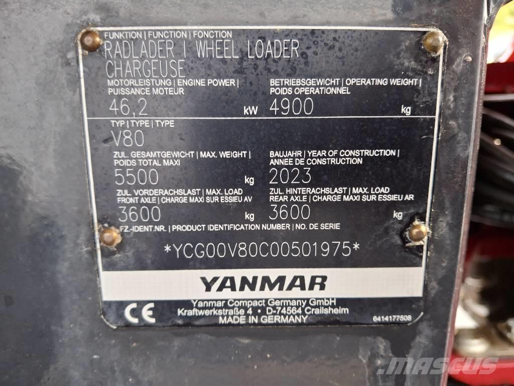Yanmar V 80 Læssemaskiner på hjul