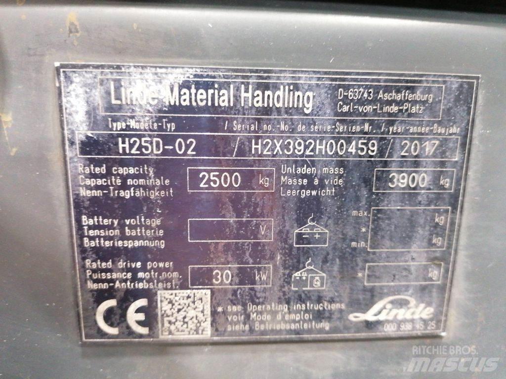 Linde H25D-02 Diesel gaffeltrucks