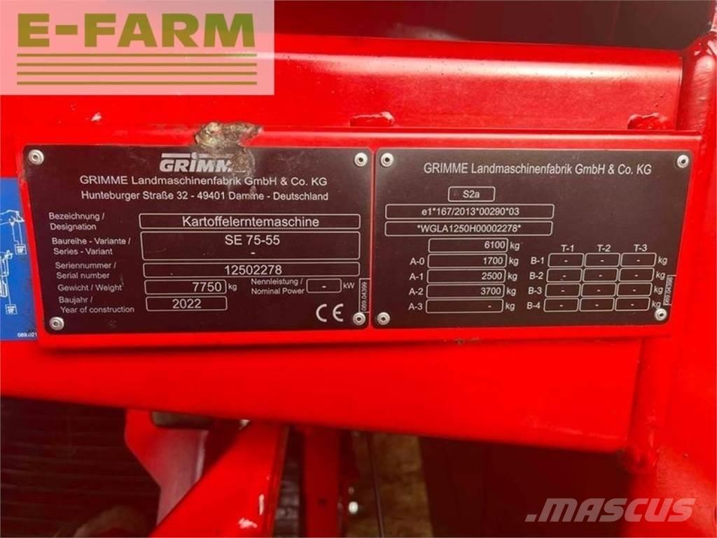 Grimme se 75-55 sb Kartoffeloptagere