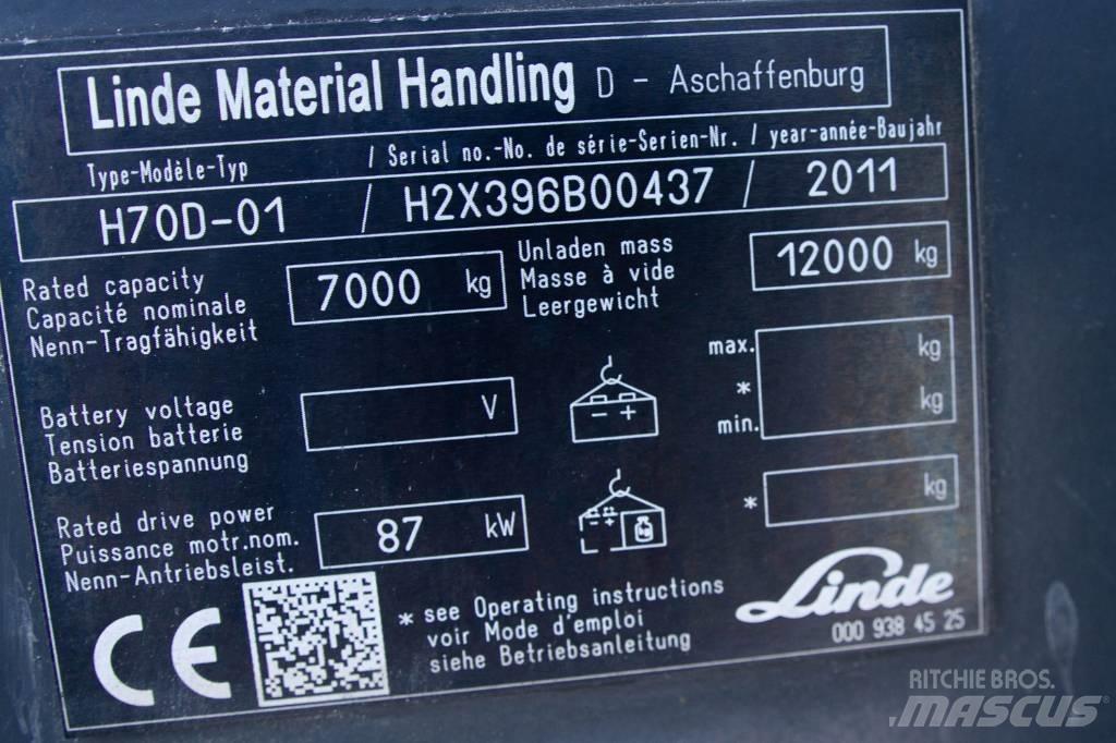 Linde H70D-01 Diesel gaffeltrucks